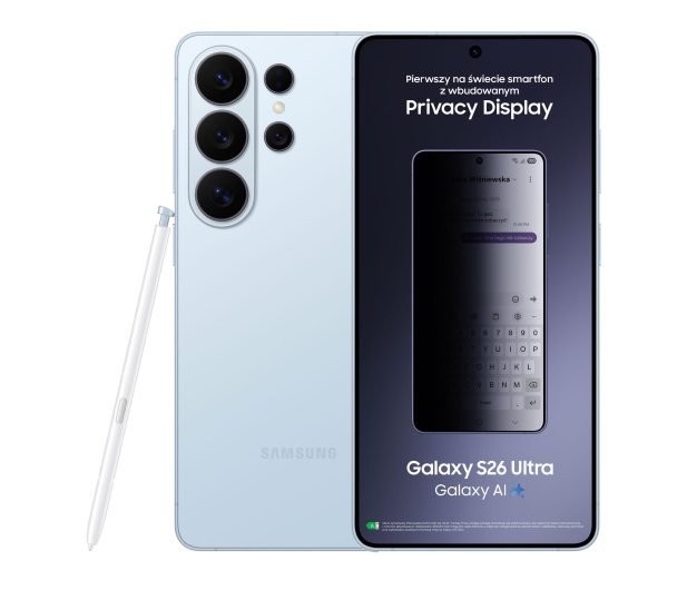 Samsung Galaxy S26 Ultra 12/512GB Jasnoniebieski - 1486481 - zdjęcie